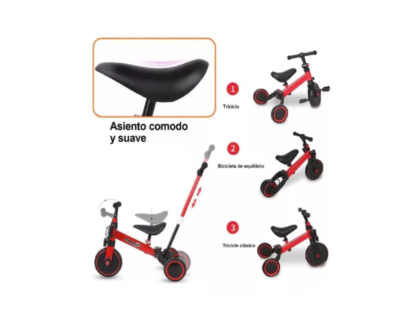 Triciclo aprendizaje 5 en 1